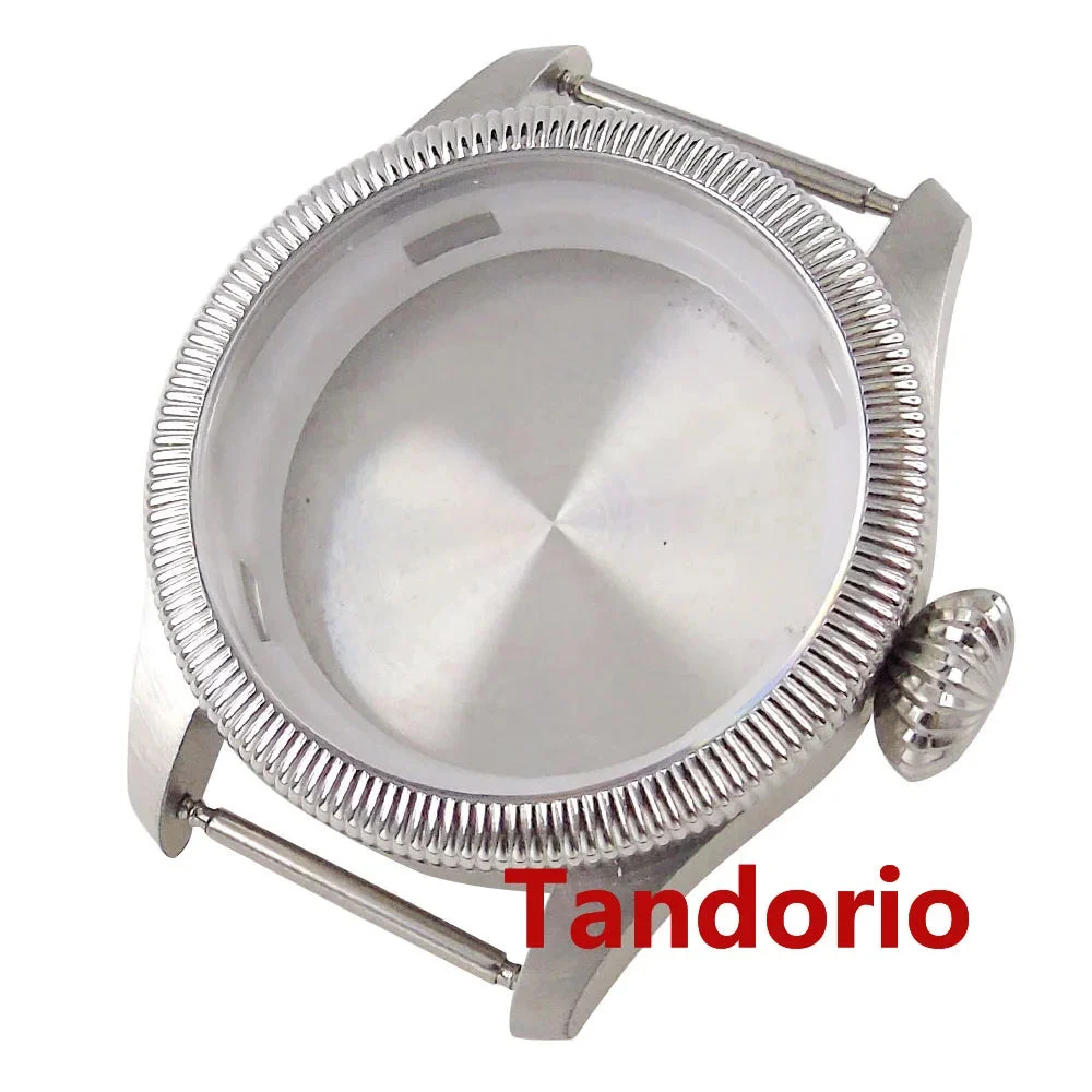 Tandorio Watches Fluted 20ATM Diving 39mm Stainless Steel Men Watch Case Sapphire Glass Fit Automatic NH34 NH35 NH36A ETA2824 PT5000 Miyota 8215 8285Big Crown 14:173#big crown;200000046:201720836#Fit NH34 NH35A NH36A 39 mm kol saati