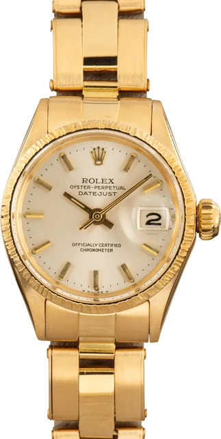Rolex Datejust 6527 Barked Bezel kol saati