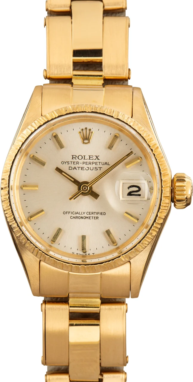 Rolex Datejust 6527 Barked Bezel kol saati