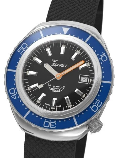 Squale meter Professional Swiss Automatic Dive watch with Sapphire Crystal #2002BL-R kol s