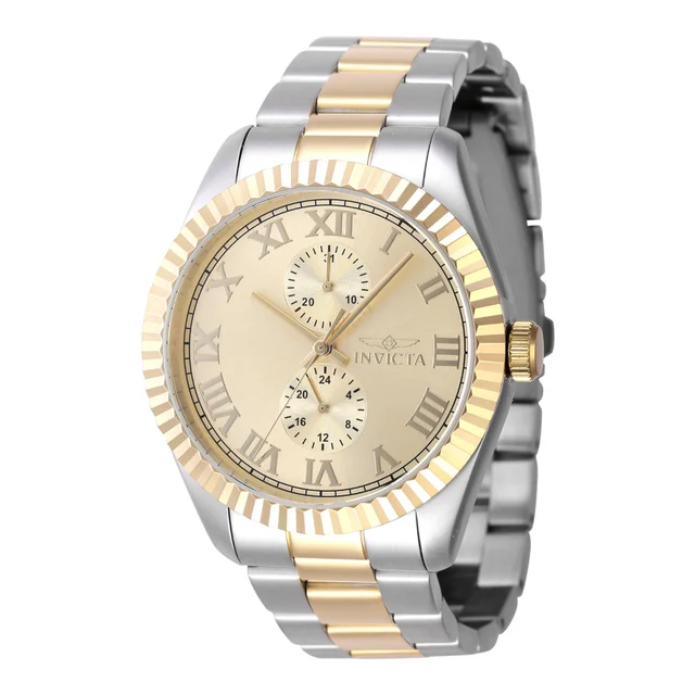 Invicta Specialty Belmont Watch - 43mm. Gold, Steel (47428) kol saati