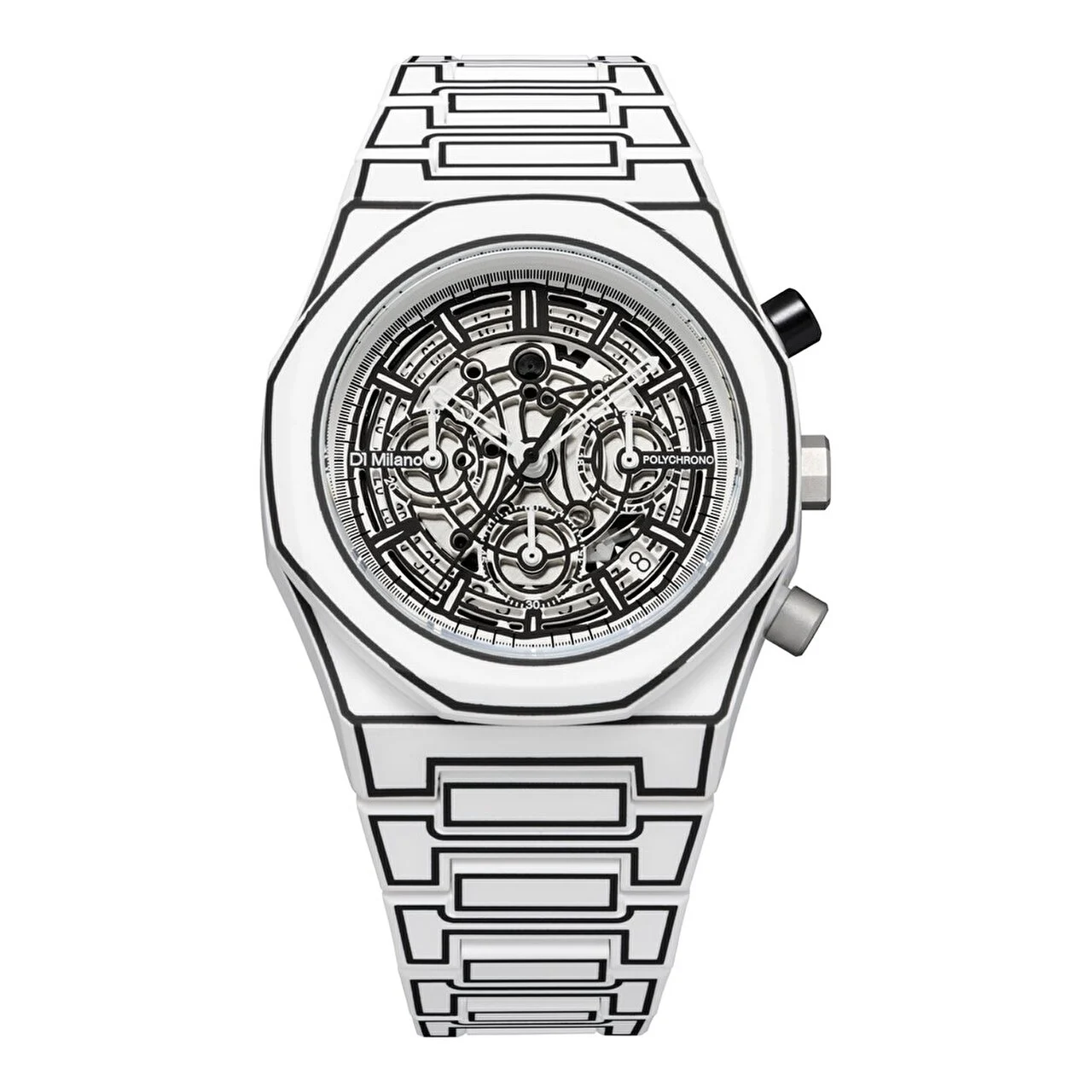 D1 MILANO White Sketch PHBJ13 40.5 mm kol saati