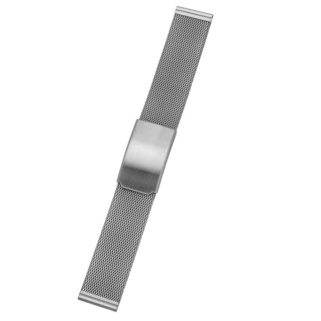 Vollmer Brushed Fine Stainless Steel Mesh Bracelet #90461H7 kol saati