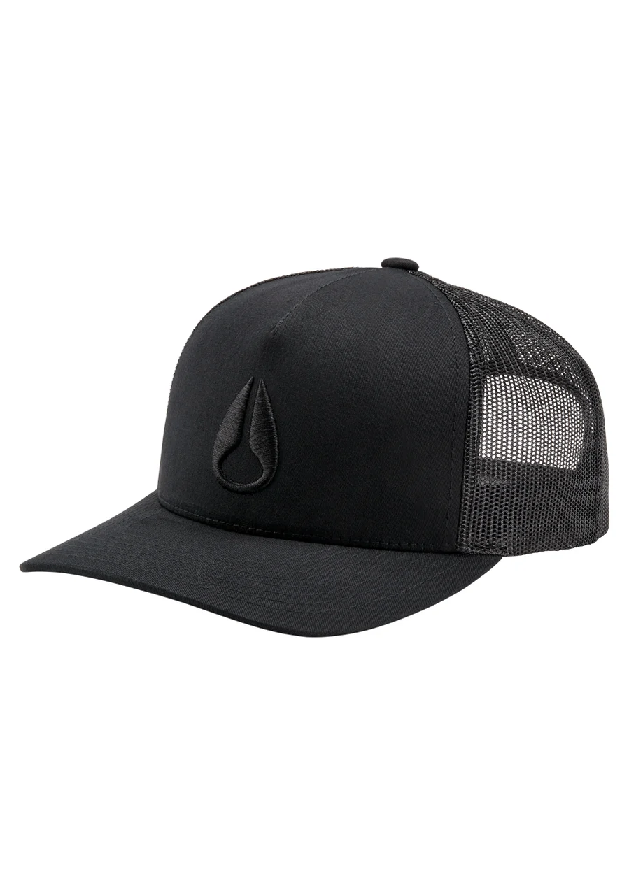 Nixon US Iconed Trucker Hat - Black / Black C1862-004-00 kol saati