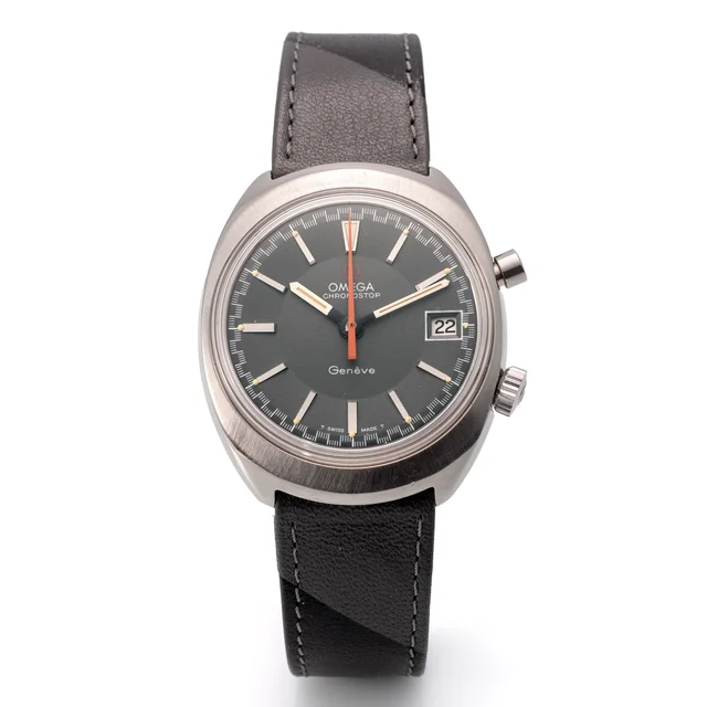 OMEGA OMEGA, REF. 146.009, CHRONOSTOP, GREY DIAL, STEEL kol saati