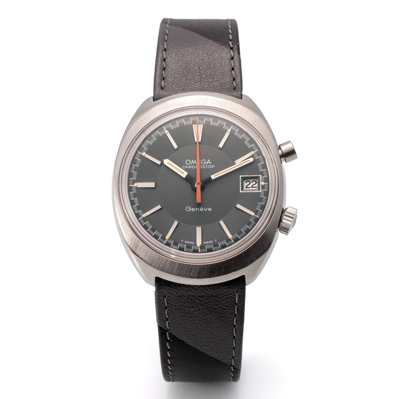 OMEGA OMEGA, REF. 146.009, CHRONOSTOP, GREY DIAL, STEEL kol saati