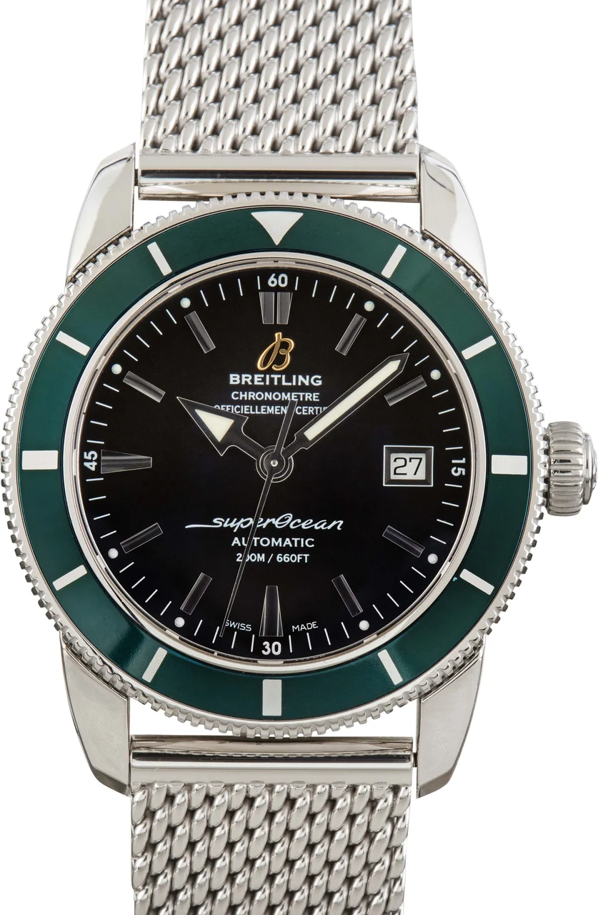 Breitling Superocean Heritage 42 Green Bezel A1732136/BA61 kol saati