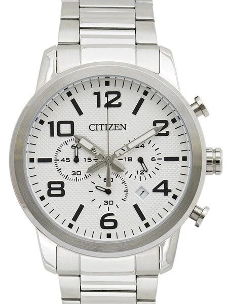 Citizen Quartz Chronograph Watch with Stopwatch, 24-Hour Sub-Dial #AN8050-51A kol saati