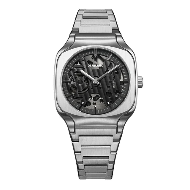 D1 MILANO Square Skeleton SLBJ01 kol saati