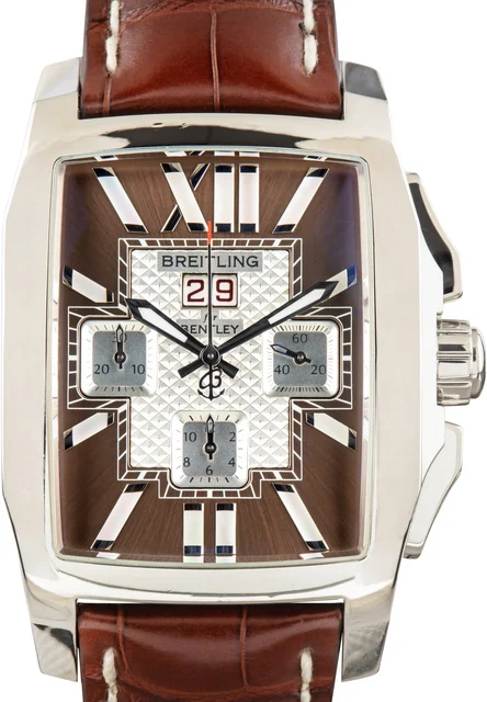 Breitling Bentley Flying B Brown Leather Strap A44365 kol saati