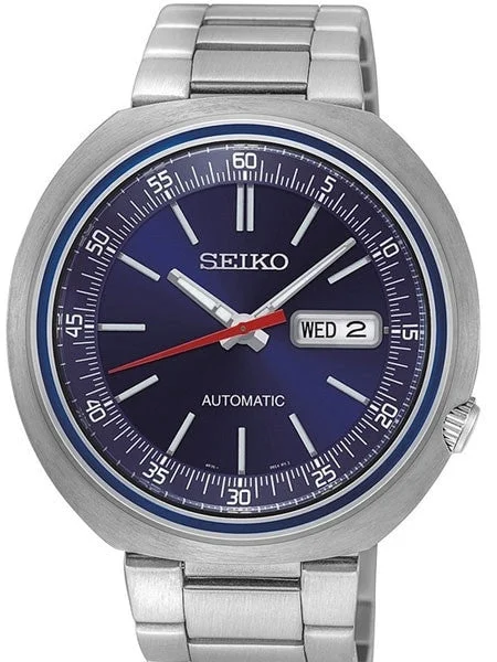Seiko Scratch and Dent - Recraft Automatic 24-Jewel Watch with a 44mm Turtle-Style Case #SRPC09J1 SND590 44 mm kol saati