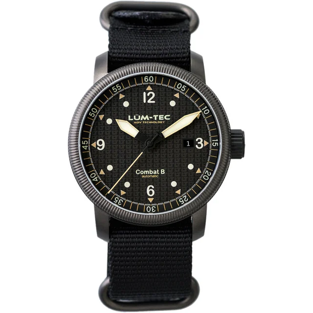 Lum Tec Lum-Tec 43mm Combat Automatic Watch with Curved Sapphire Crystal #Combat-B51 kol s