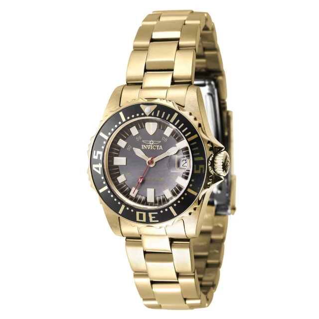 Invicta Swiss Ronda 585 Caliber Watch w/ Mother of Pearl Dial - 30mm, Gold (47666) kol saa