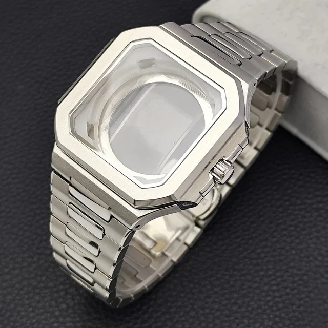 Tandorio Square Watch Case Cubitus Mod part NH34 NH35 NH38 36 Movement Sapphire for 29.5MM