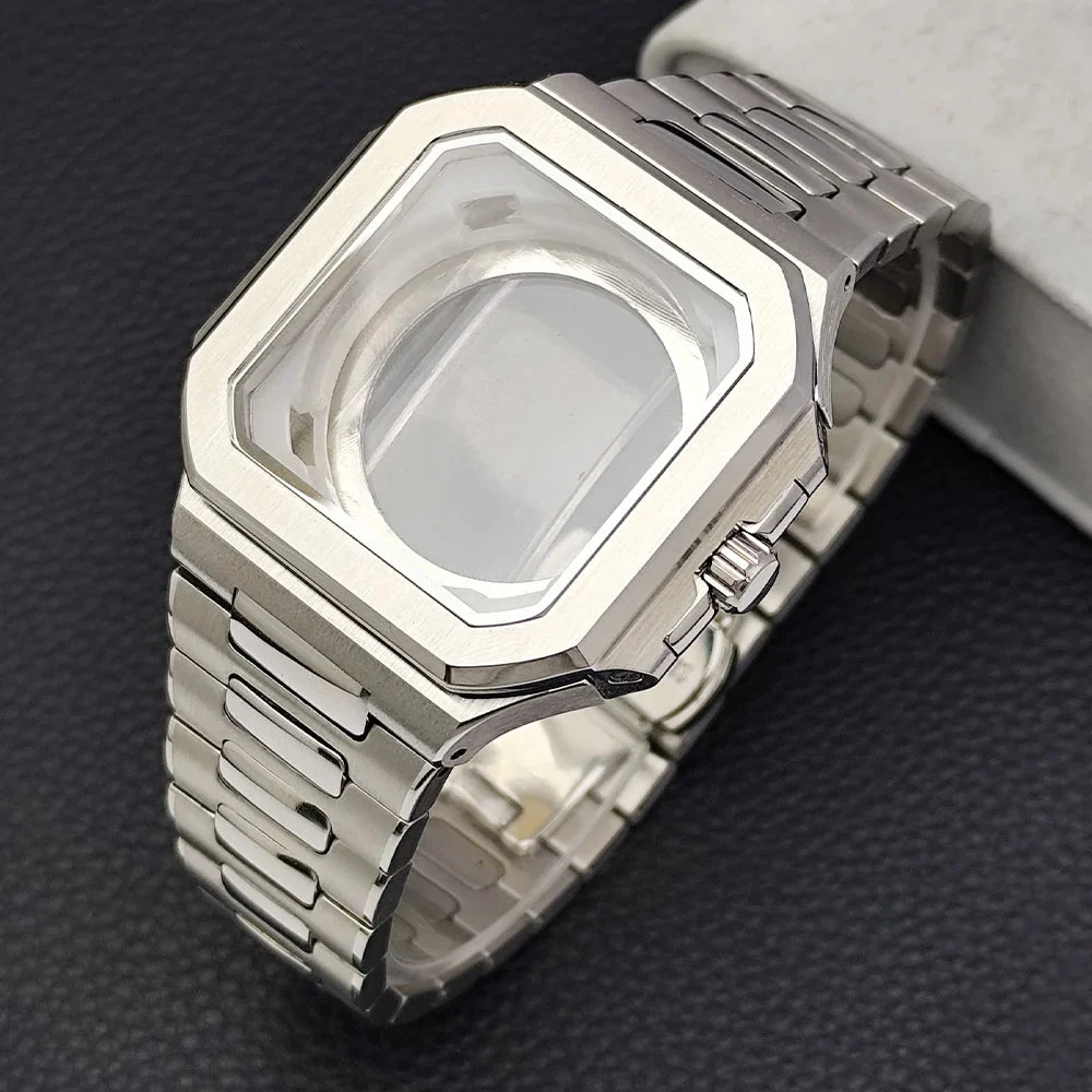Tandorio Square Watch Case Cubitus Mod part NH34 NH35 NH38 36 Movement Sapphire for 29.5MM Dial 12000052641452730 29.5 mm kol saati