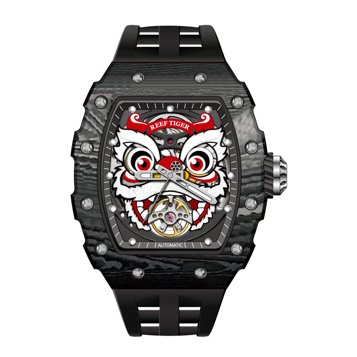 Reef Tiger Lion Dance / Dragon RGA3009-L-BB 42 mm kol saati