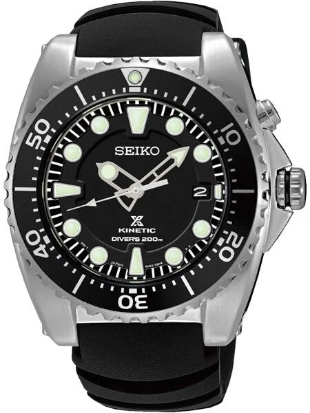 Seiko Prospex Kinetic Dive Watch with Power Reserve Indicator #SKA371P2 42.5 mm kol saati