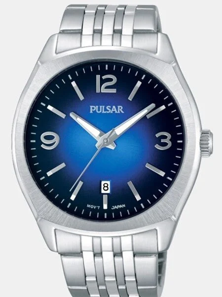 Pulsar Quartz Watch with 42mm Case and Captivating Blue Dial #PS9487 kol saati