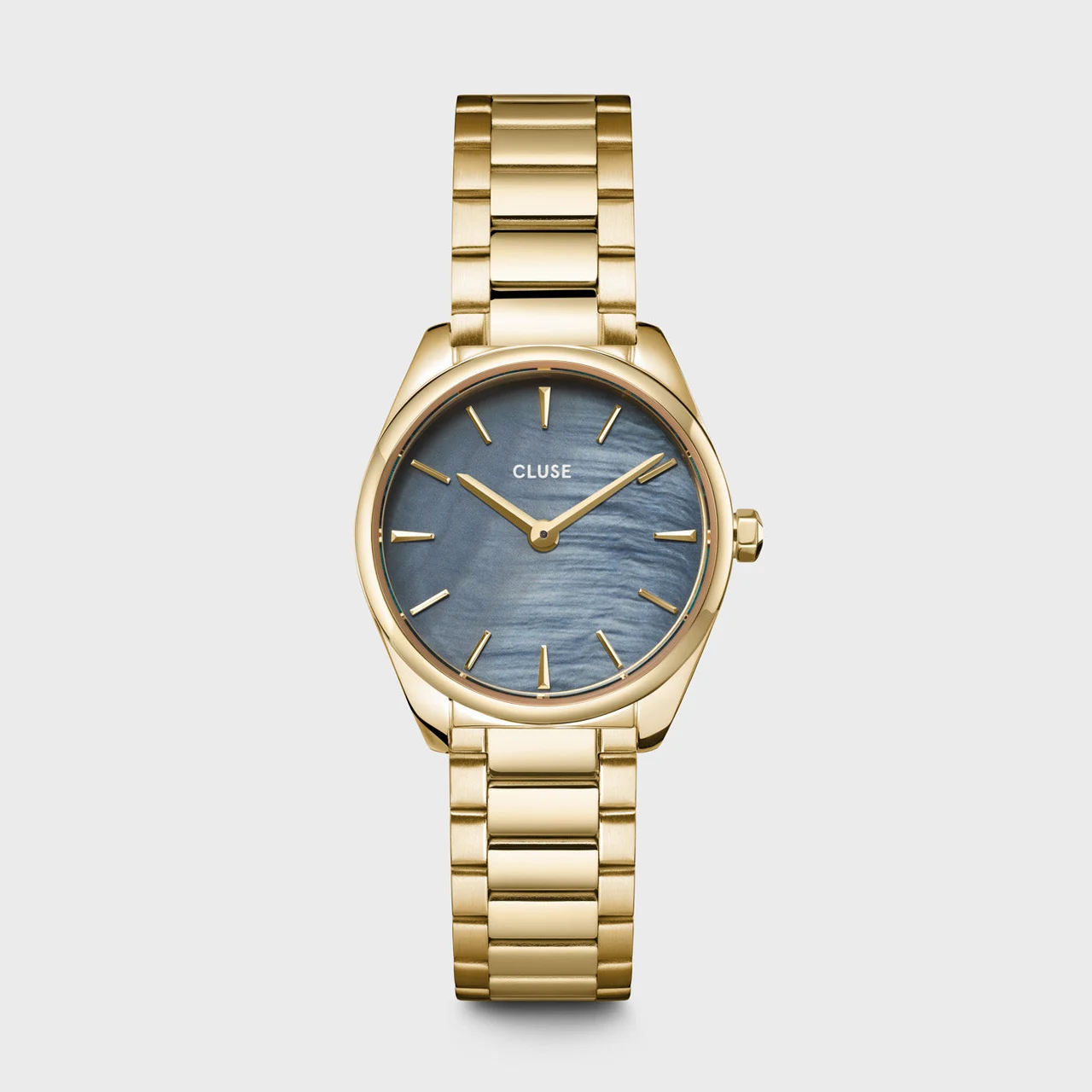 CLUSE Féroce Mini Watch Steel, Blue Pearl, Gold Colour CW11707 kol saati