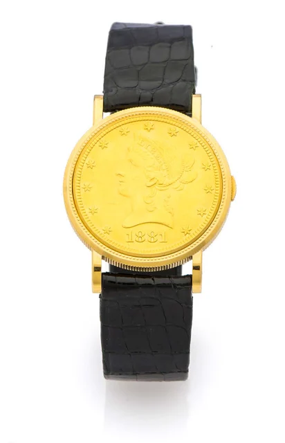 Piaget Coin Watch PIAGET COIN WATCH REF. 950 YELLOW GOLD A fine and rare manual-winding 18