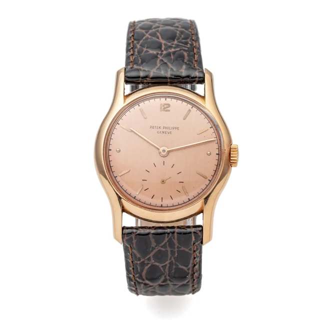 Patek Philippe PATEK PHILIPPE REF. 2406, ELONGATED CONCAVE LUGS; 18K PINK GOLD kol saati