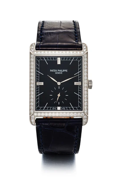 Patek Philippe PATEK PHILIPPE REF. 5112 G, DIAMOND-SET BLACK DIAL; 18K WHITE GOLD AND DIAM