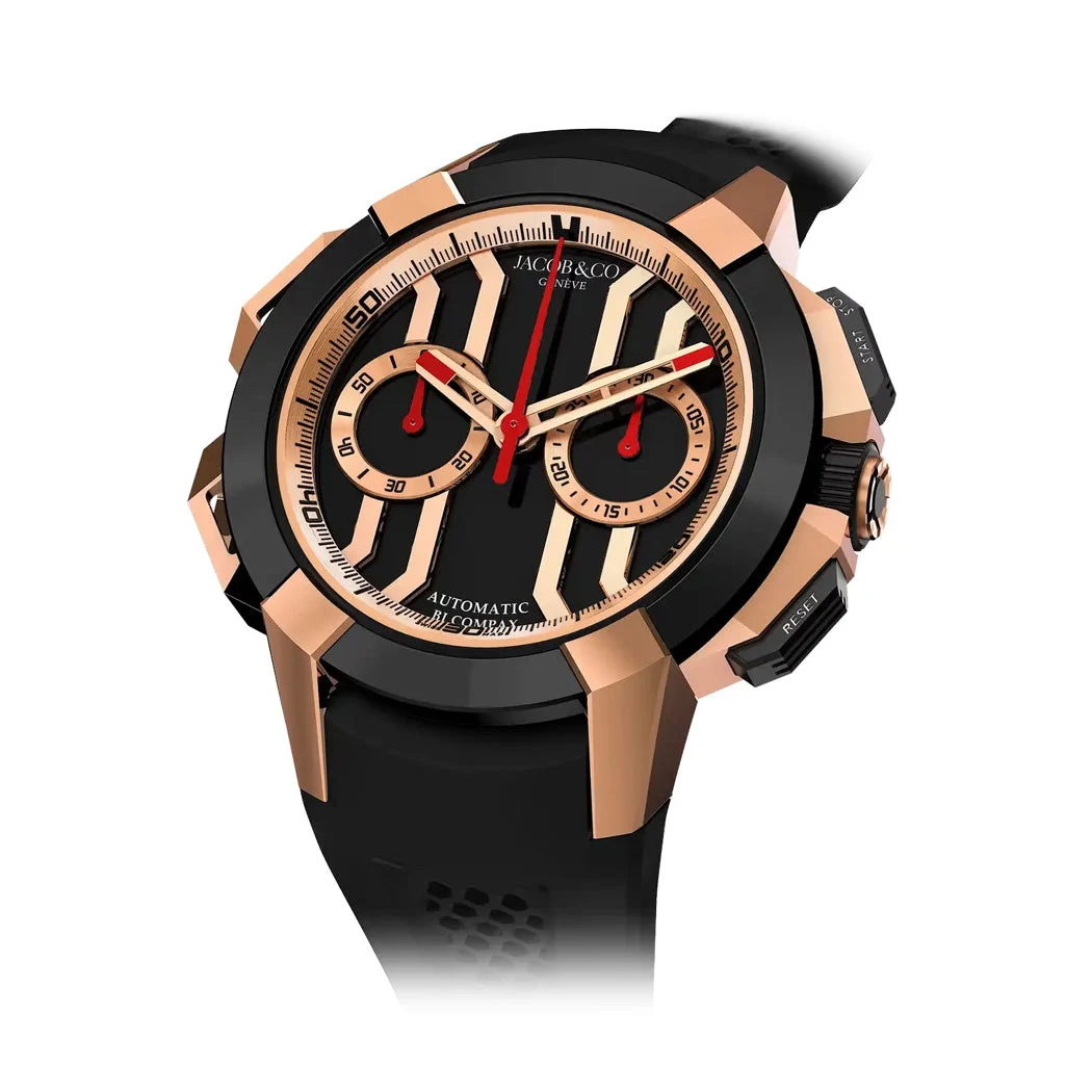 Jacob & Co. Jacob & Co. Epic X Chronograph Rose Gold Ceramic EC430.43.AB.AA.A 44 mm kol saati