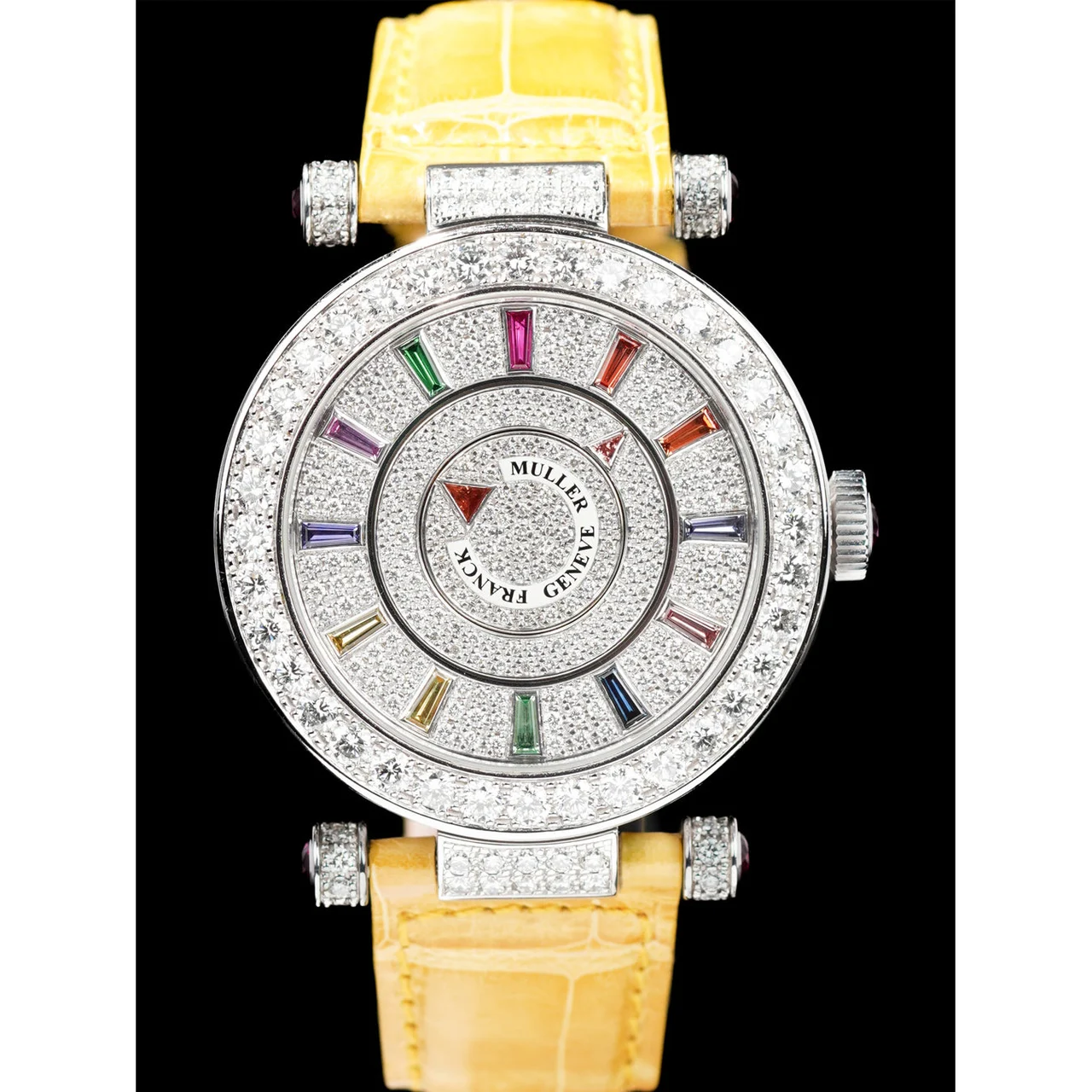 Franck Muller Col 39 Diamonds 210009N29263 39 mm kol saati