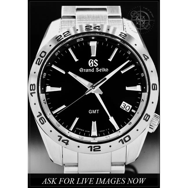 Grand Seiko Sport Collection GMT Steel Bracelet with Black Dial 210000082284 39 mm kol saati
