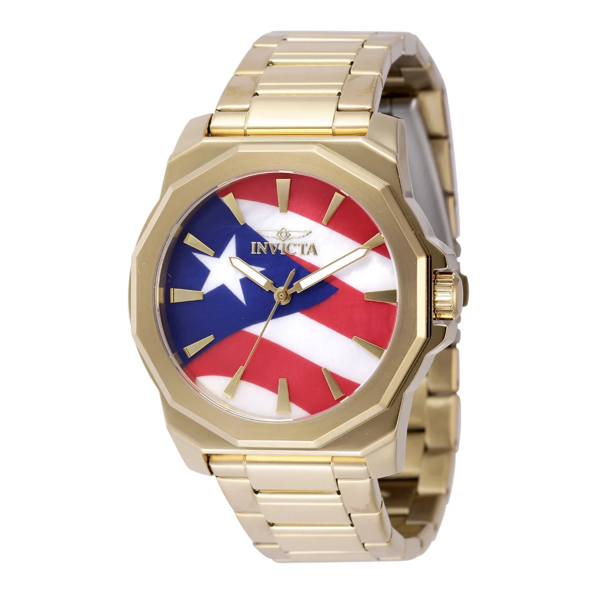 Invicta Speedway Watch w/ Mother of Pearl Dial - 42mm, Gold (48362) 42 mm kol saati
