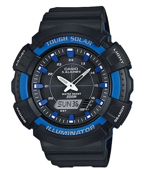 Casio Tough Solar-Light Powered Analog-Digital Watch with Alarm and Stopwatch #AD-S800-2A2
