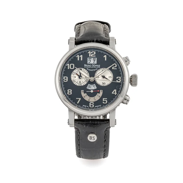 Bruno Söhnle Ref. 1090, quartz, chronograph, 1/10 second, minute and hour counters, date,