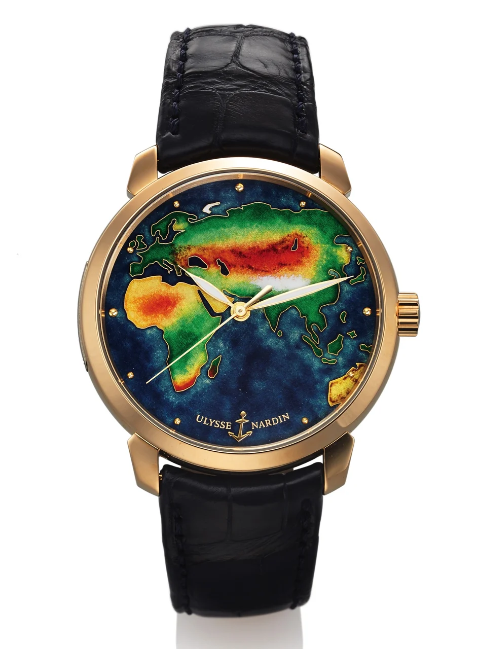 Ulysse Nardin ULYSSE NARDIN REF. 8156-111 CLASSICO HORSE ENAMEL ROSE GOLD kol saati