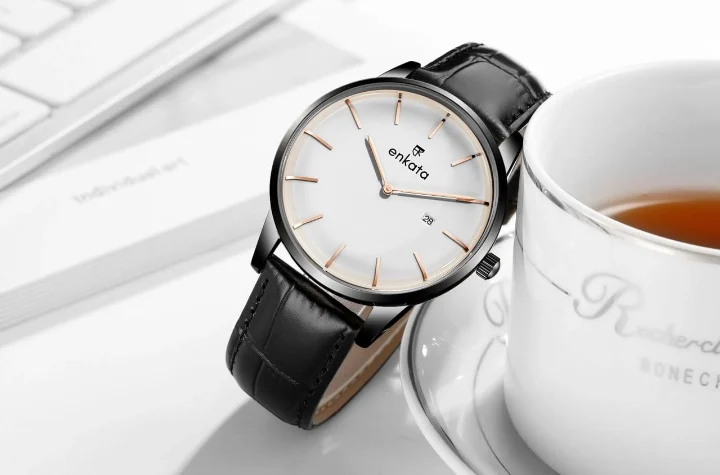 Enkatawatches Avior Dark Leather 40 mm kol saati