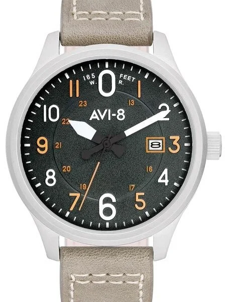 AVI-8 Hawker Hurricane Aviator Watch with Altimeter Style Dial #AV-4053-0G kol saati