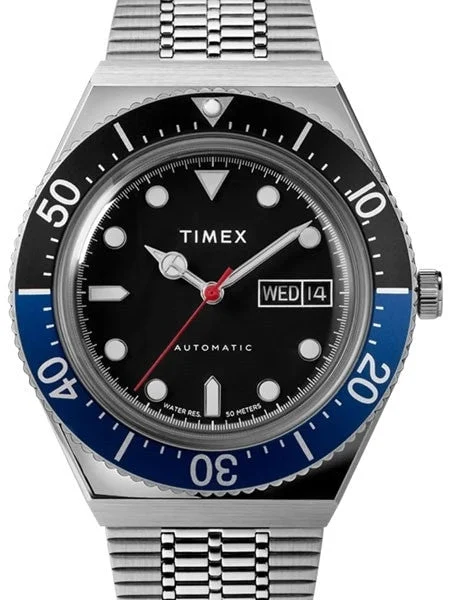 Timex Automatic Watch with 40mm Stainless Steel Case and Matching Bracelet Watch #TW2U29500ZV 40 mm kol saati