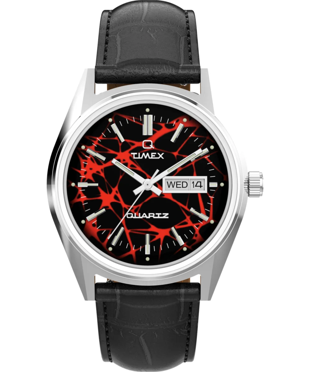 Timex Red Vega 1978 Reissue 38mm Leather Strap Watch TW2Y55700 38 mm kol saati