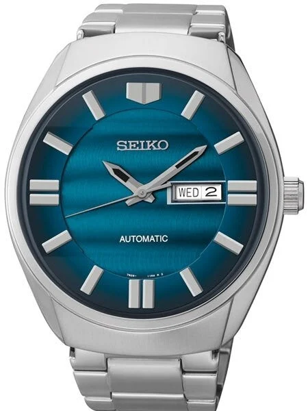 Seiko Recraft Series Automatic Watch with 43.5mm Stainless Steel Case and Matching Bracelet #SNKN03 43.5 mm kol saati