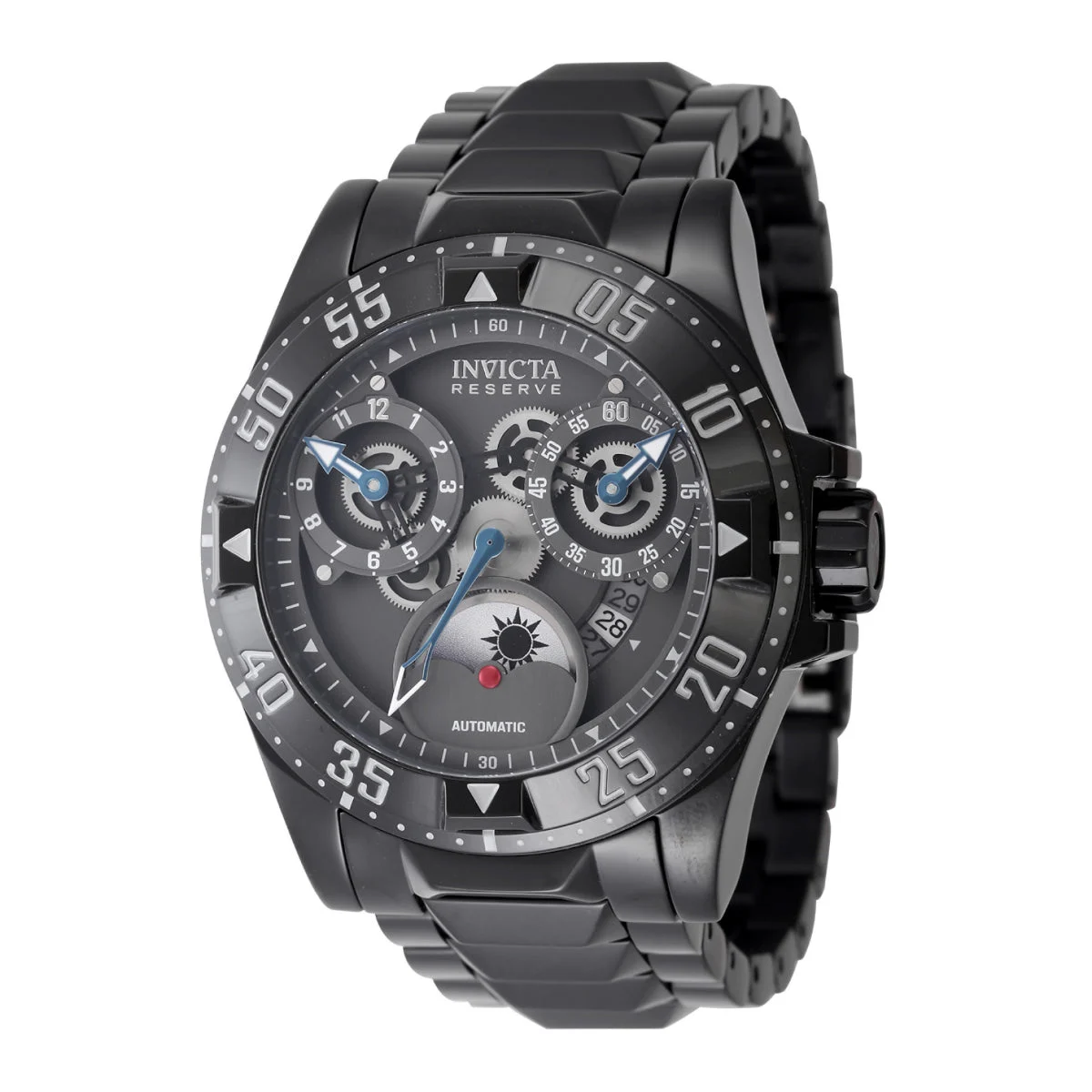 Invicta Reserve Excursion Automatic Watch - 49.5mm. Black (47572) 49.5 mm kol saati