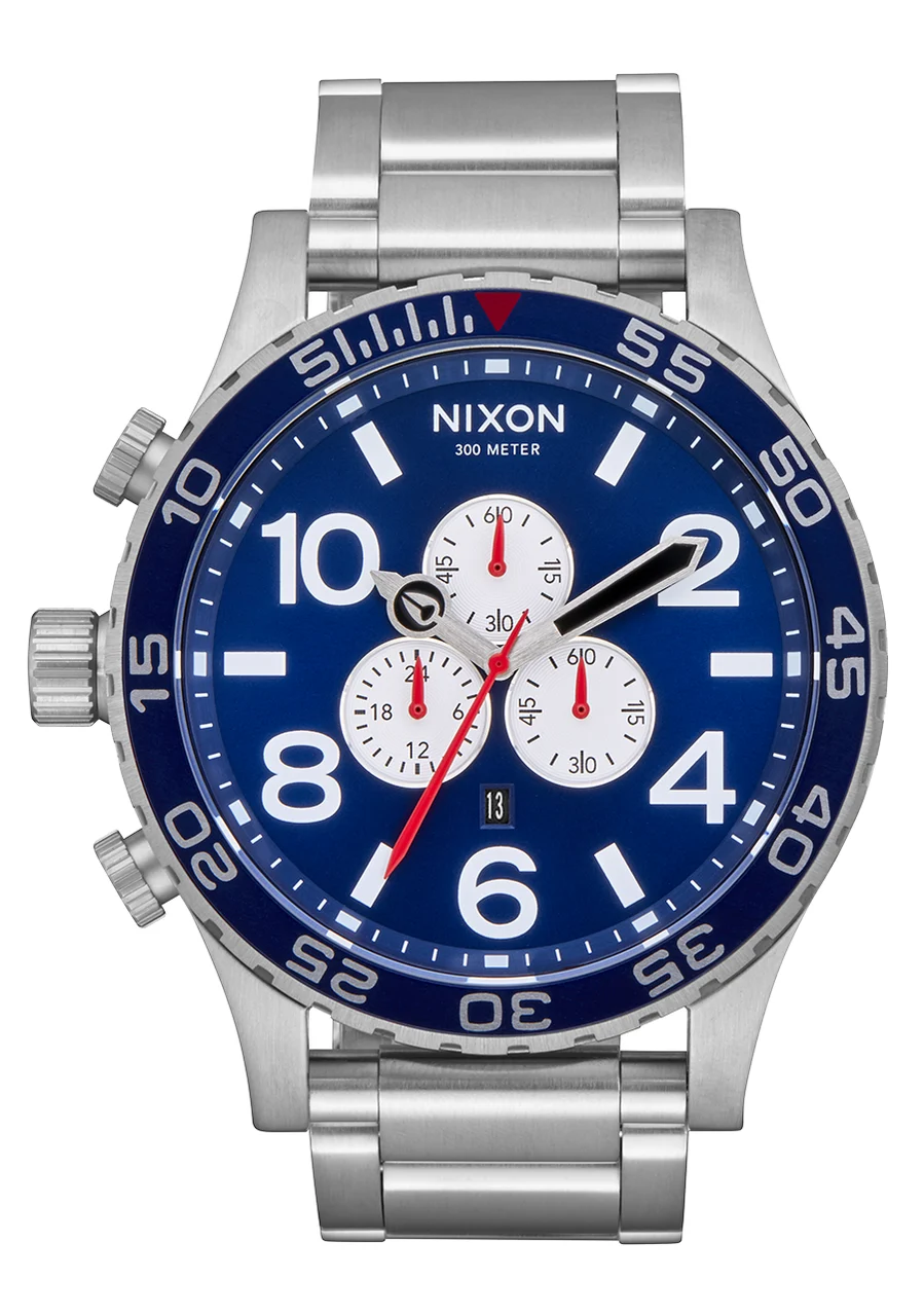 Nixon US Chrono - Navy Sunray / Silver A083-5091-00 51 mm kol saati
