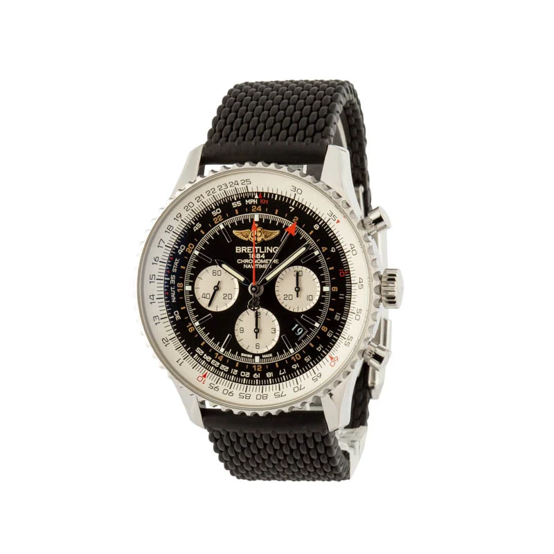 Breitling Navitimer B04 Chronograph GMT 48 Black Dial AB0441211B1A1 48 mm kol saati