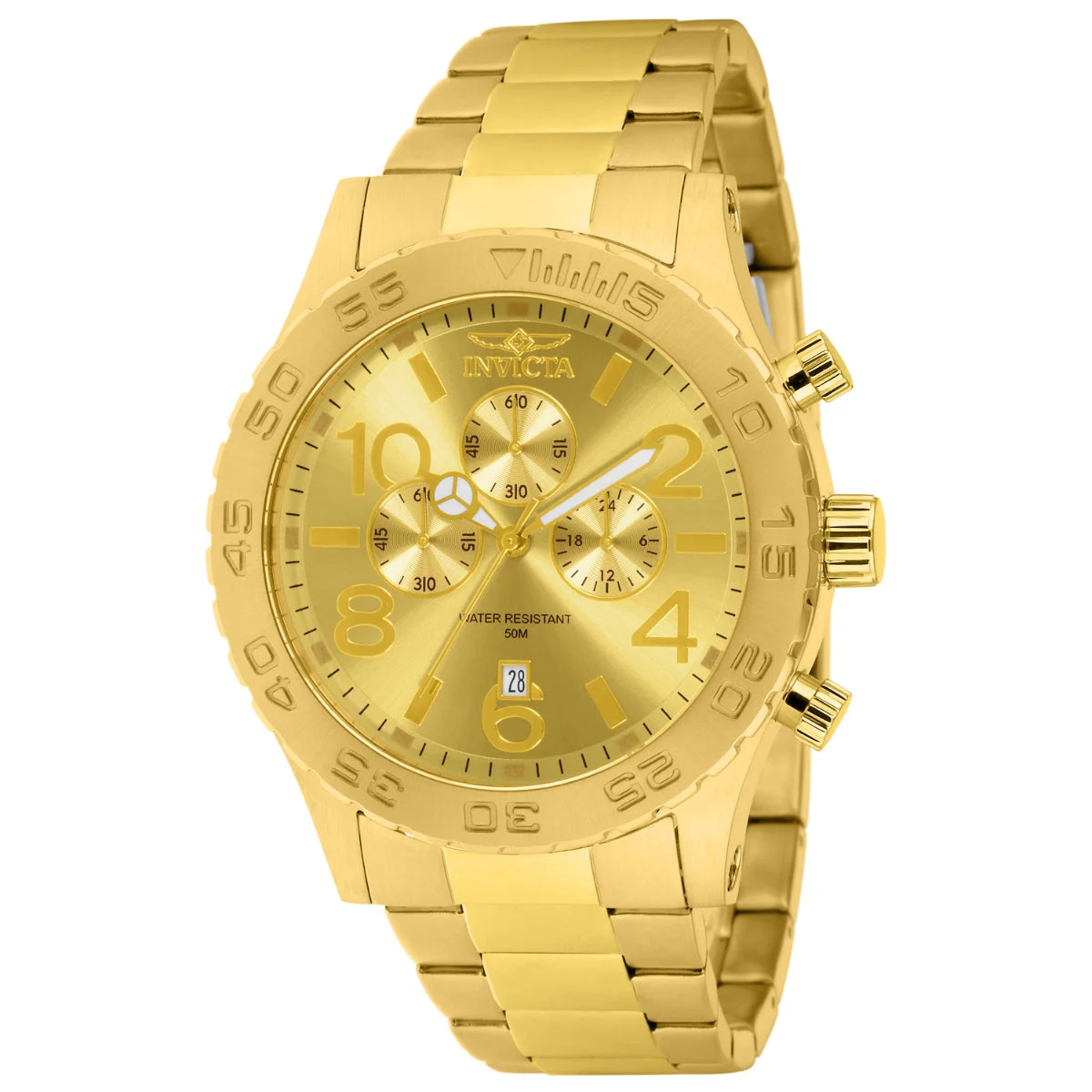 Invicta Specialty Pulse Watch - 50mm. Gold (1270) 50 mm kol saati