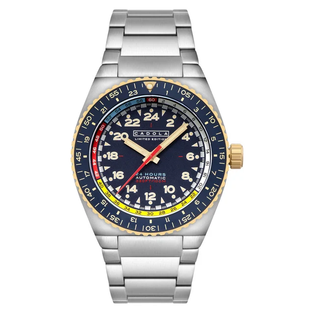 Cadola Dog Leg Automatic with Royal Blue Dial #CD-1030-33 kol saati