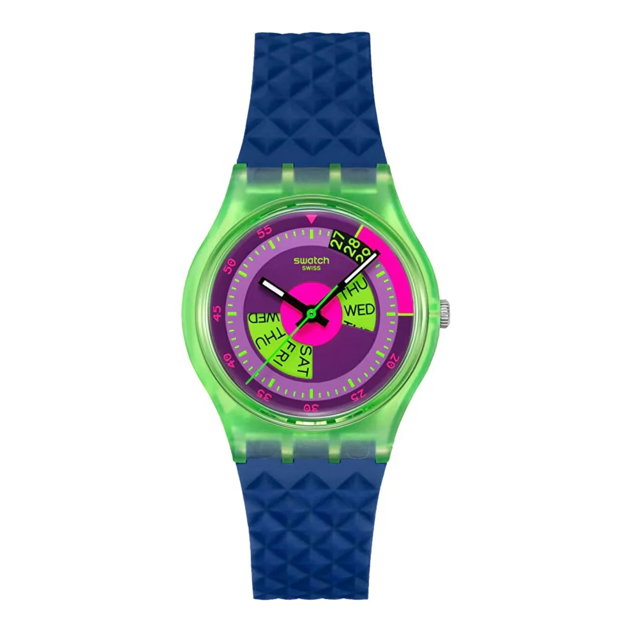 Swatch Neon Skychart SO28G704 34 mm kol saati