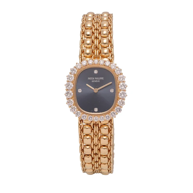 Patek Philppe PATEK PHILPPE REF. 4137/ ELLIPSE, 18KT YELLOW GOLD, CASE AND DIAL WITH DIAMO