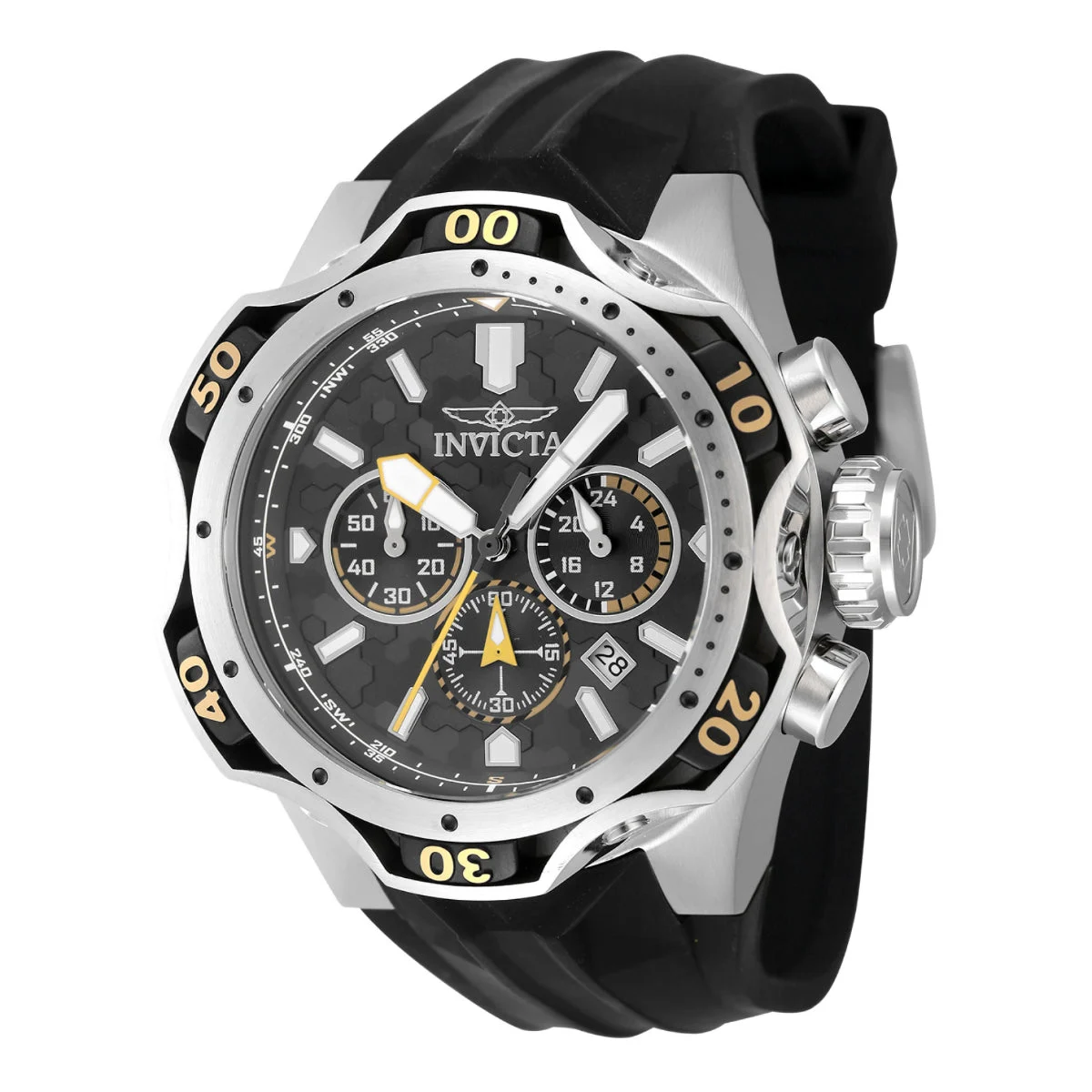 Invicta Venom Combat Watch - 52.5mm, Black (47760) kol saati