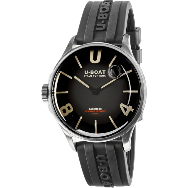 U-Boat Darkmoon 40mm Black SS 9018/A kol saati