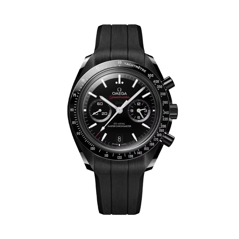 OMEGA Speedmaster Dark Side of the Moon Black Ceramic 44.25mm - Black on Rubber Strap O31092445101004 kol saati