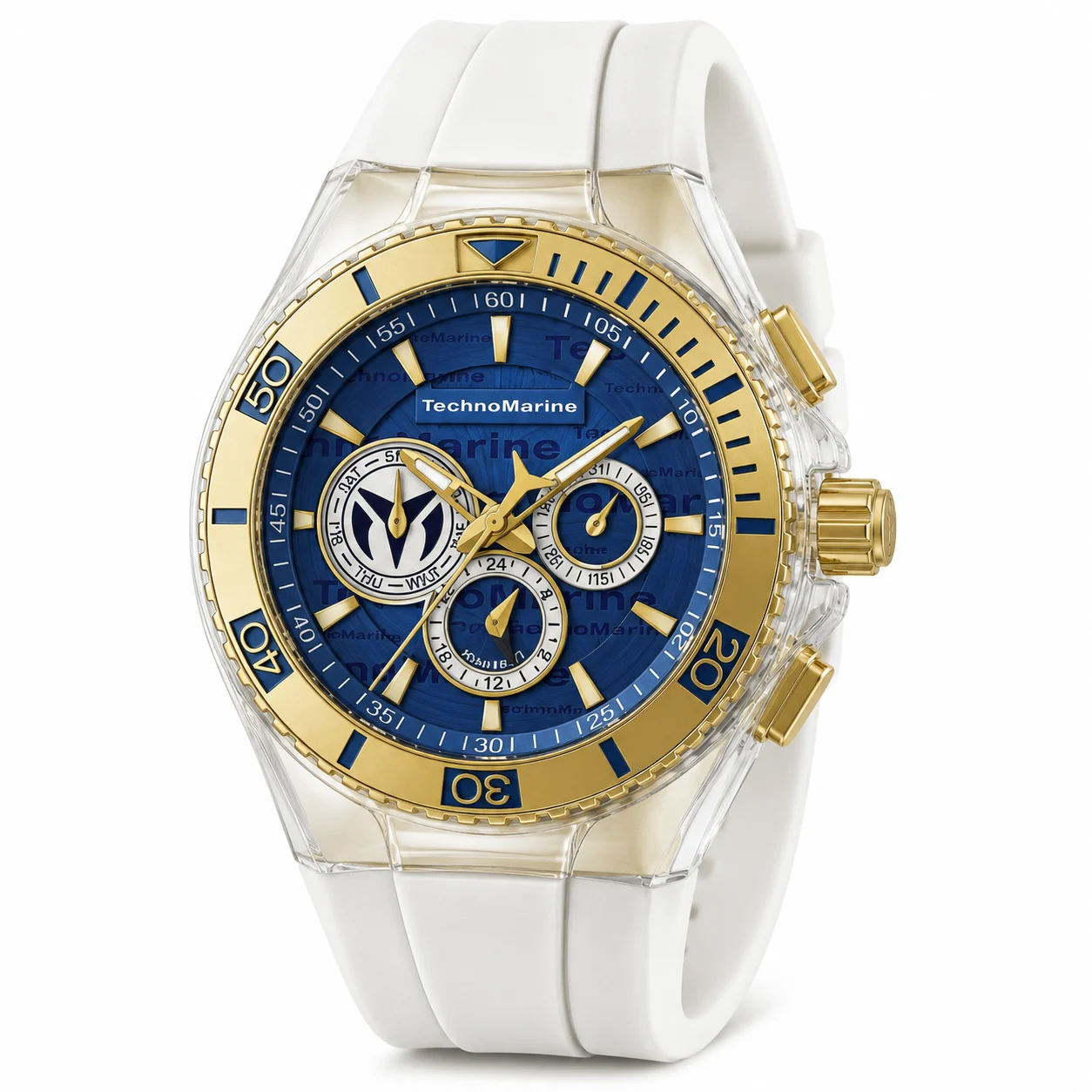 Technomarine Cruise California Watch - 47mm. White (TM-118127) 47 mm kol saati