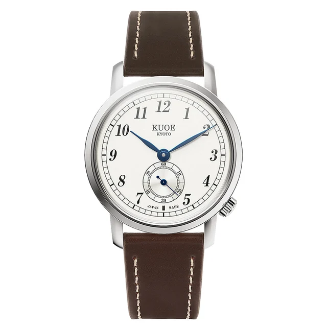Kuoe Old Smith 90-007 Automatic 35mm Watch with Blued Hands #OS90007-ABL-IT-DBR-SA kol saa